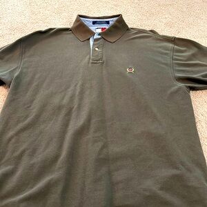 Tommy Hilfiger men’s large olive green polo size large